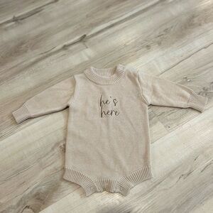 Pine Kids & Co NB Winter Sweater One Piece
Oatmeal 
NWOT
Size NB